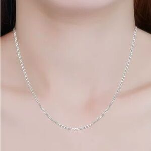 NWT New Giani Bernini 20” Sterling Silver Box Link Necklace
